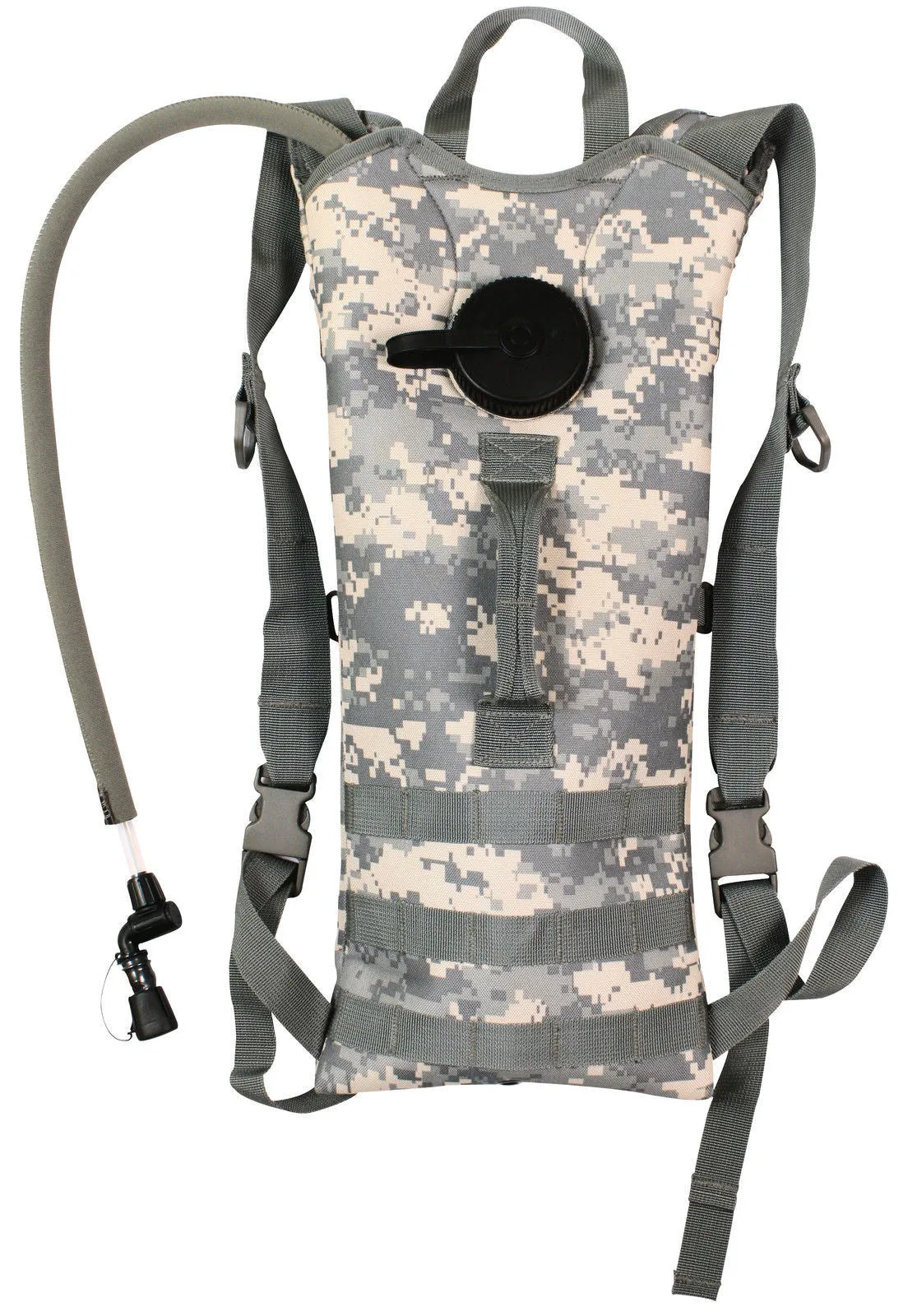 3 Liter Hydration Systems w/ Backstrap Polyester MOLLE Compatible Water Pack