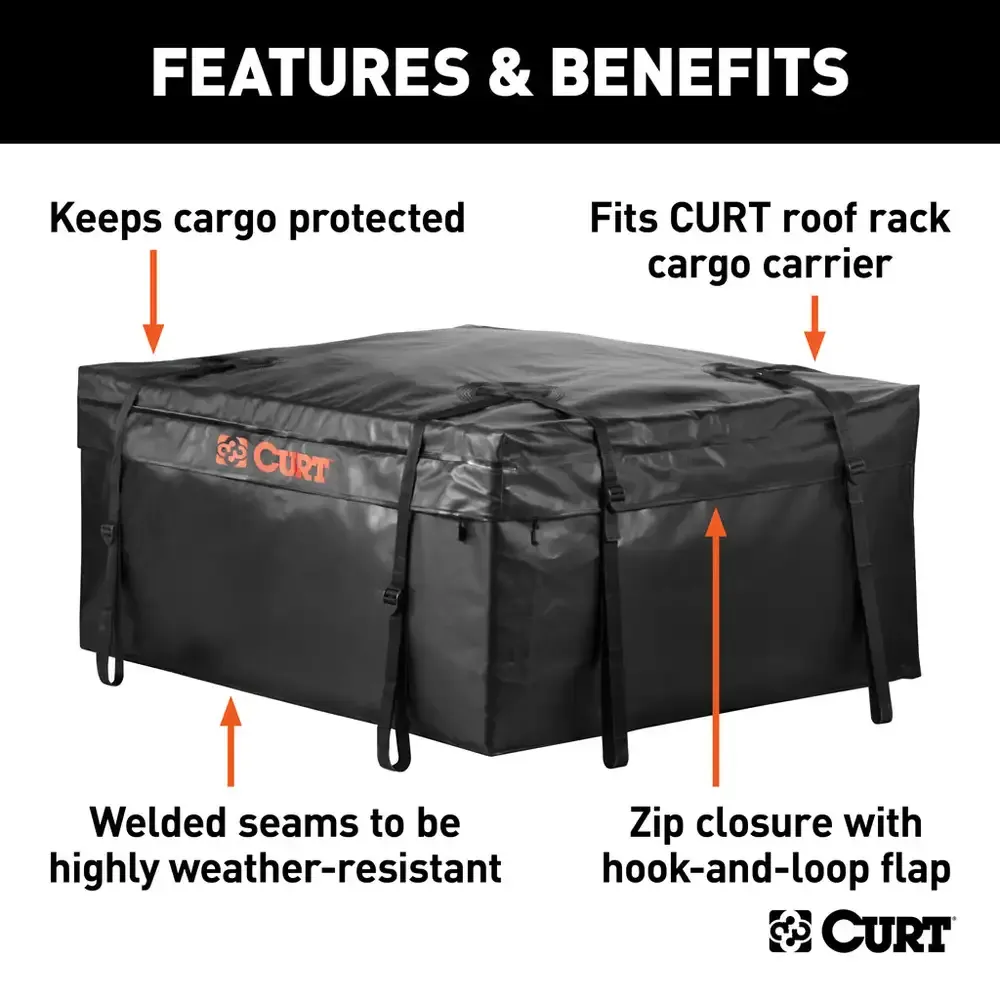 38" Weather-resistant Vinyl Roof-Rack Cargo Bag