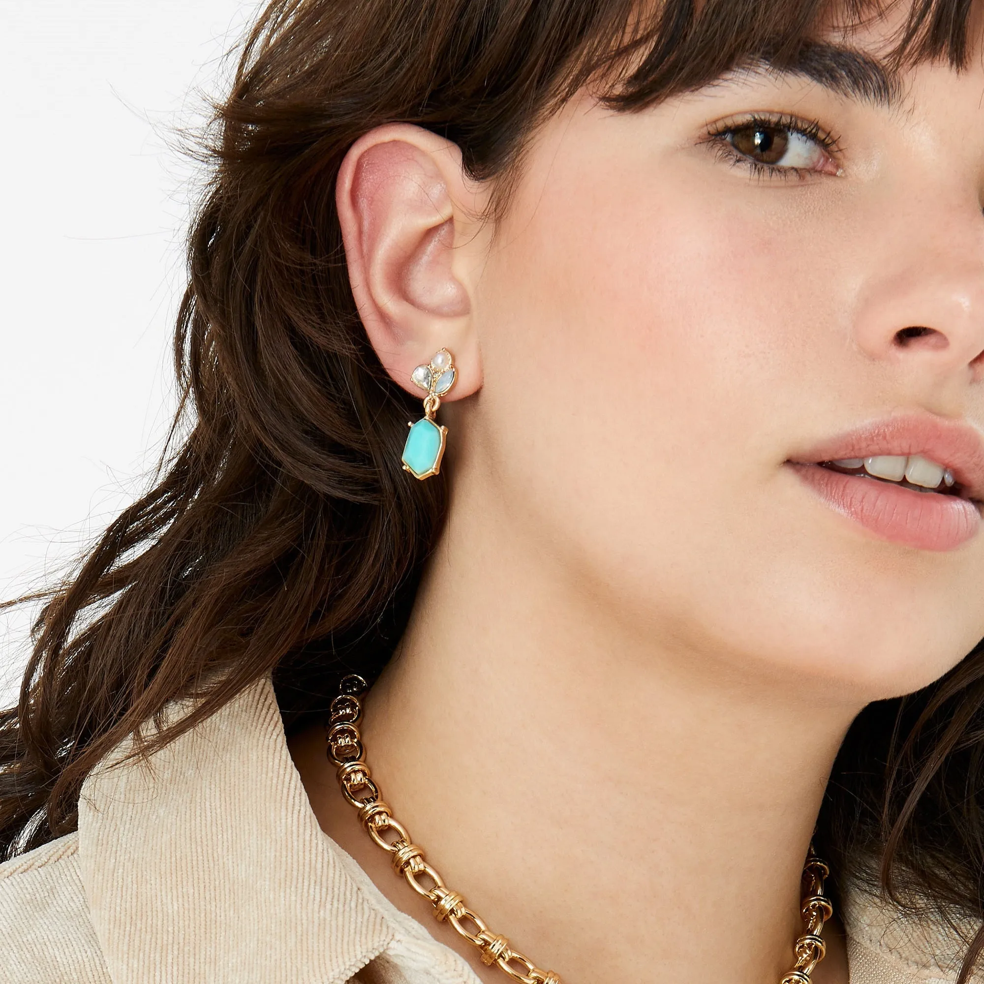 Accessorize London Women's Romantic Ramble Pearl & Crystal Drop Earrings