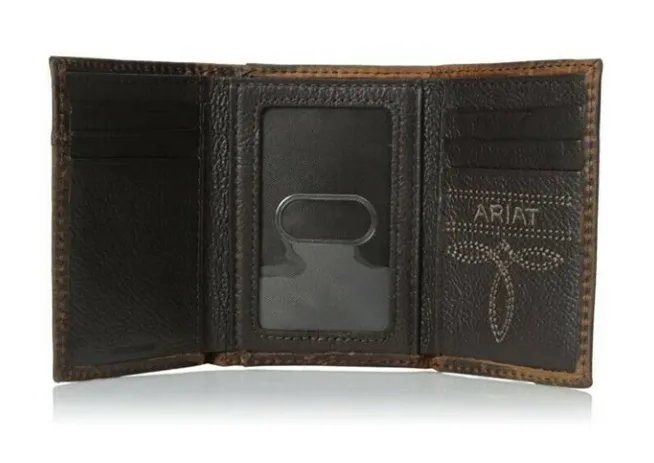 Ariat A3511002 PREMIUM BRAND MENS TRIFOLD WALLET