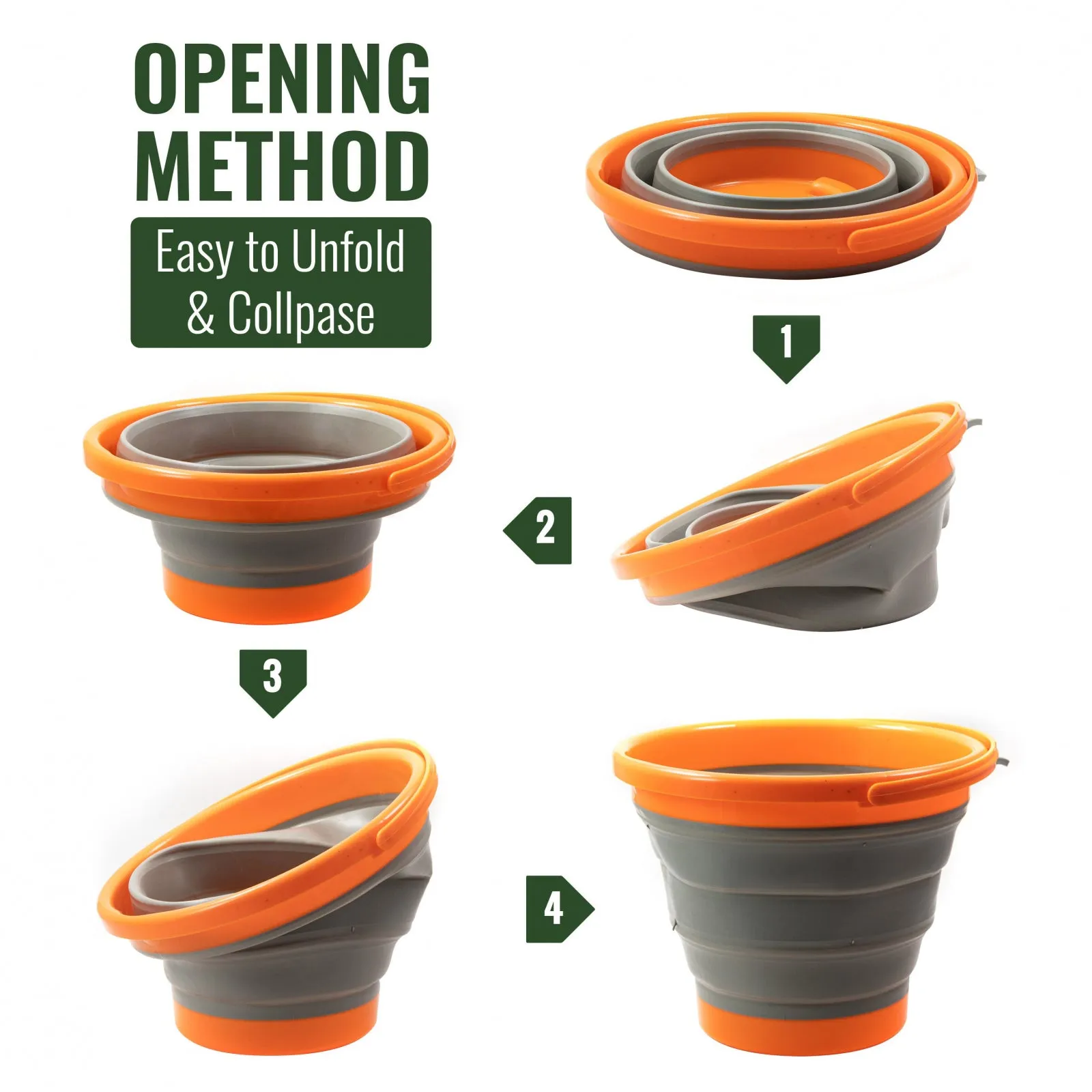 ASR Outdoor 1/4" Classifier Screen Set with 10L Collapsible Bucket Gold Panning Kit