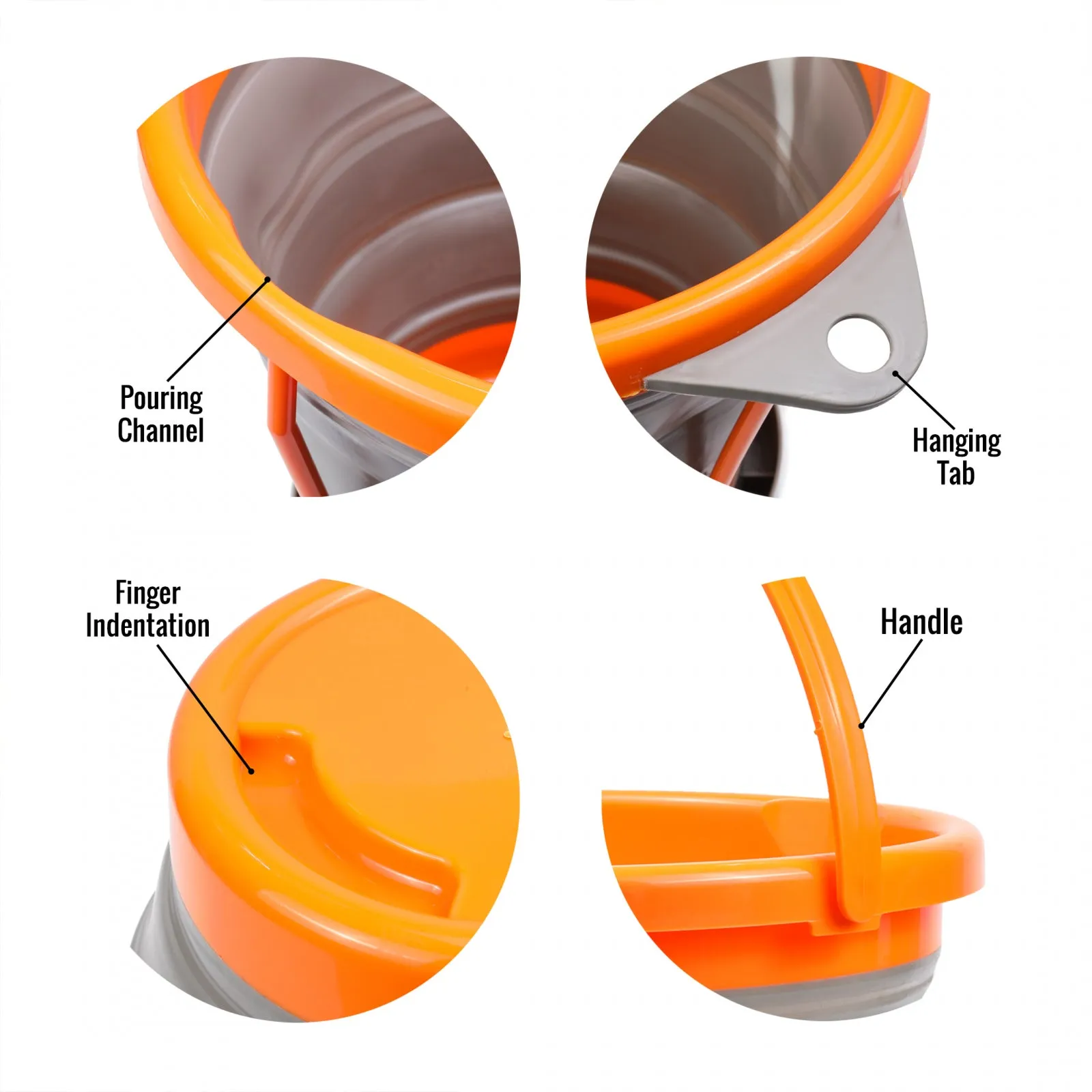 ASR Outdoor 1/4" Classifier Screen Set with 10L Collapsible Bucket Gold Panning Kit