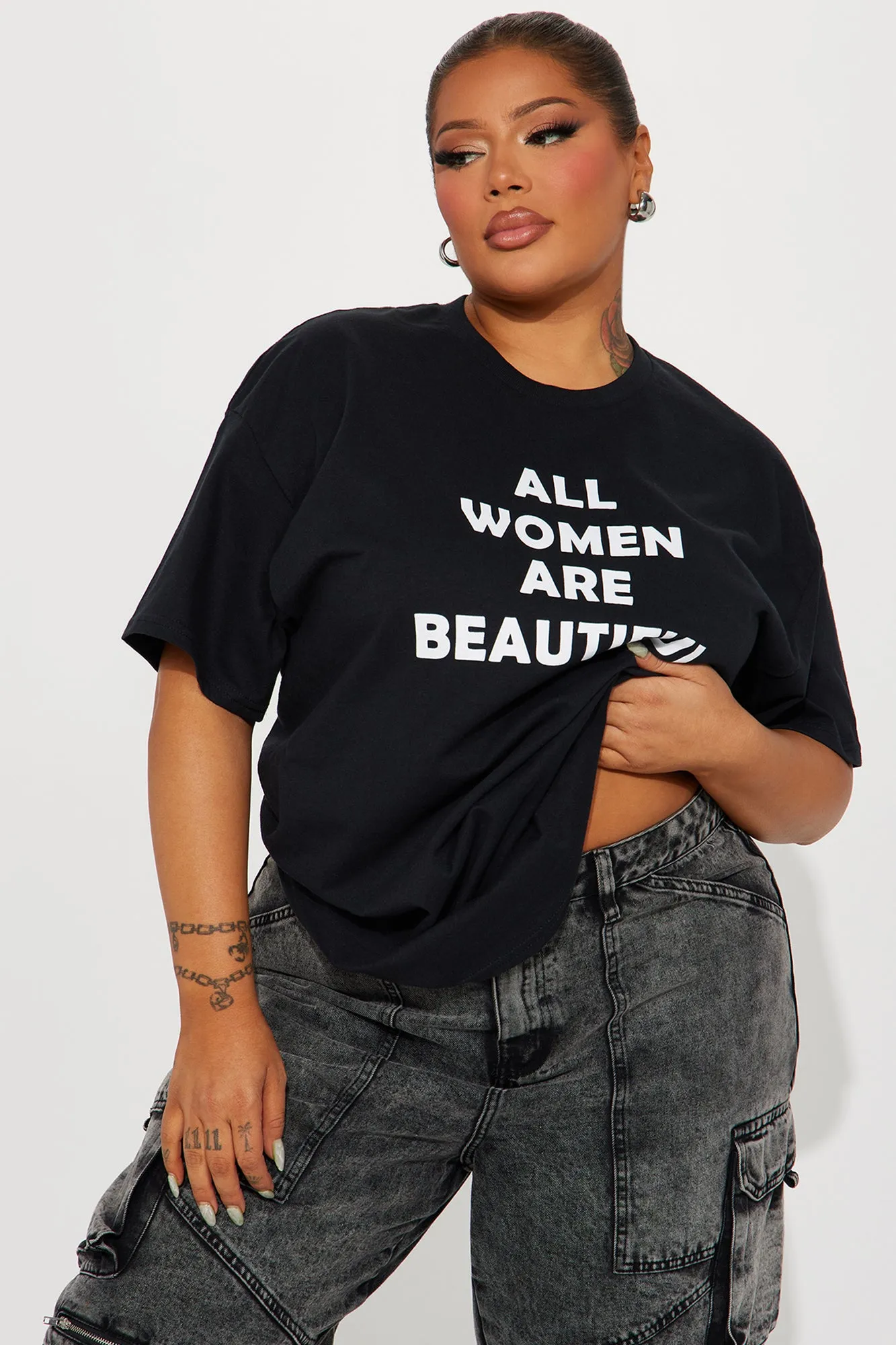 Beautiful Woman Top - Black