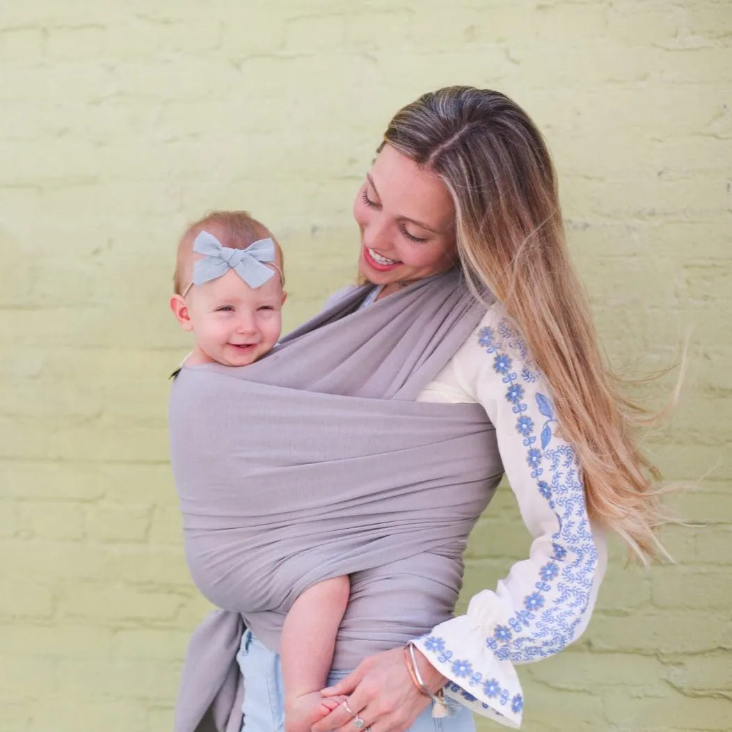 Boba Organic Serenity Wrap Baby Carrier - Light Grey