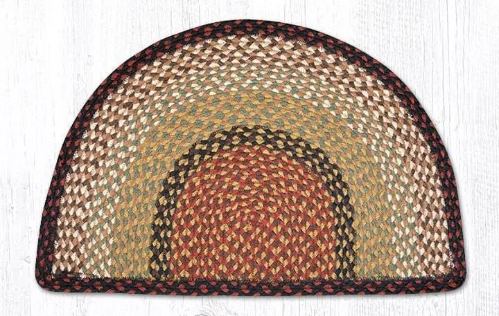 Burgundy/Mustard Slice Rug
