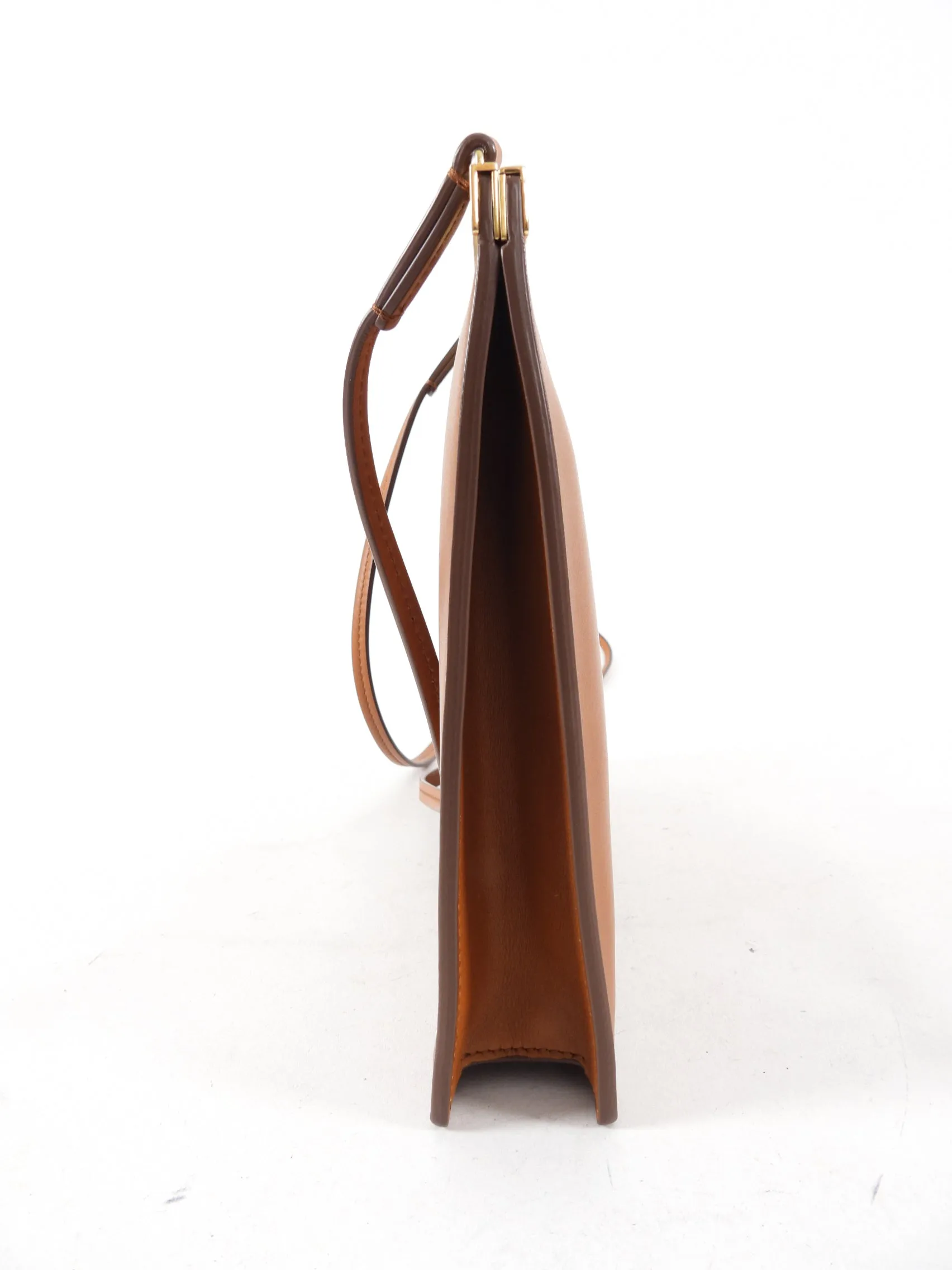 Celine Caramel Smooth Calfskin Mini Clasp Bag