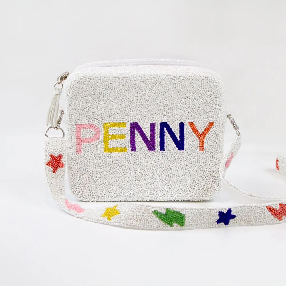 Custom Beaded Crossbody Bag (GD)