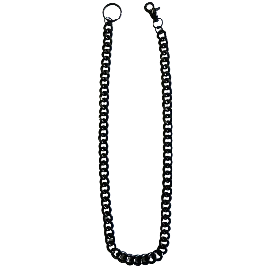 Dark Chrome Medium Link Wallet Chain 30"