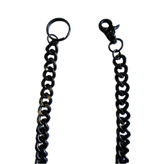 Dark Chrome Medium Link Wallet Chain 30"