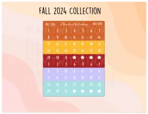 Date Dots - Fall 2024 Colours