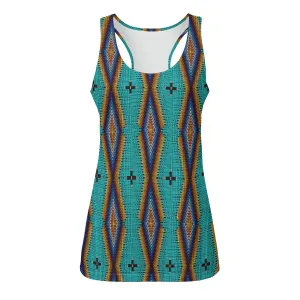 Diamond in the Bluff Turquoise Eco-friendly Women's Tank Top