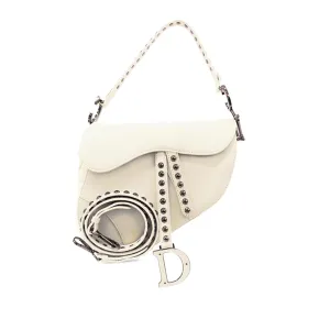 Dior Studded Leather Saddle Bag (SHG-UR0OzG)