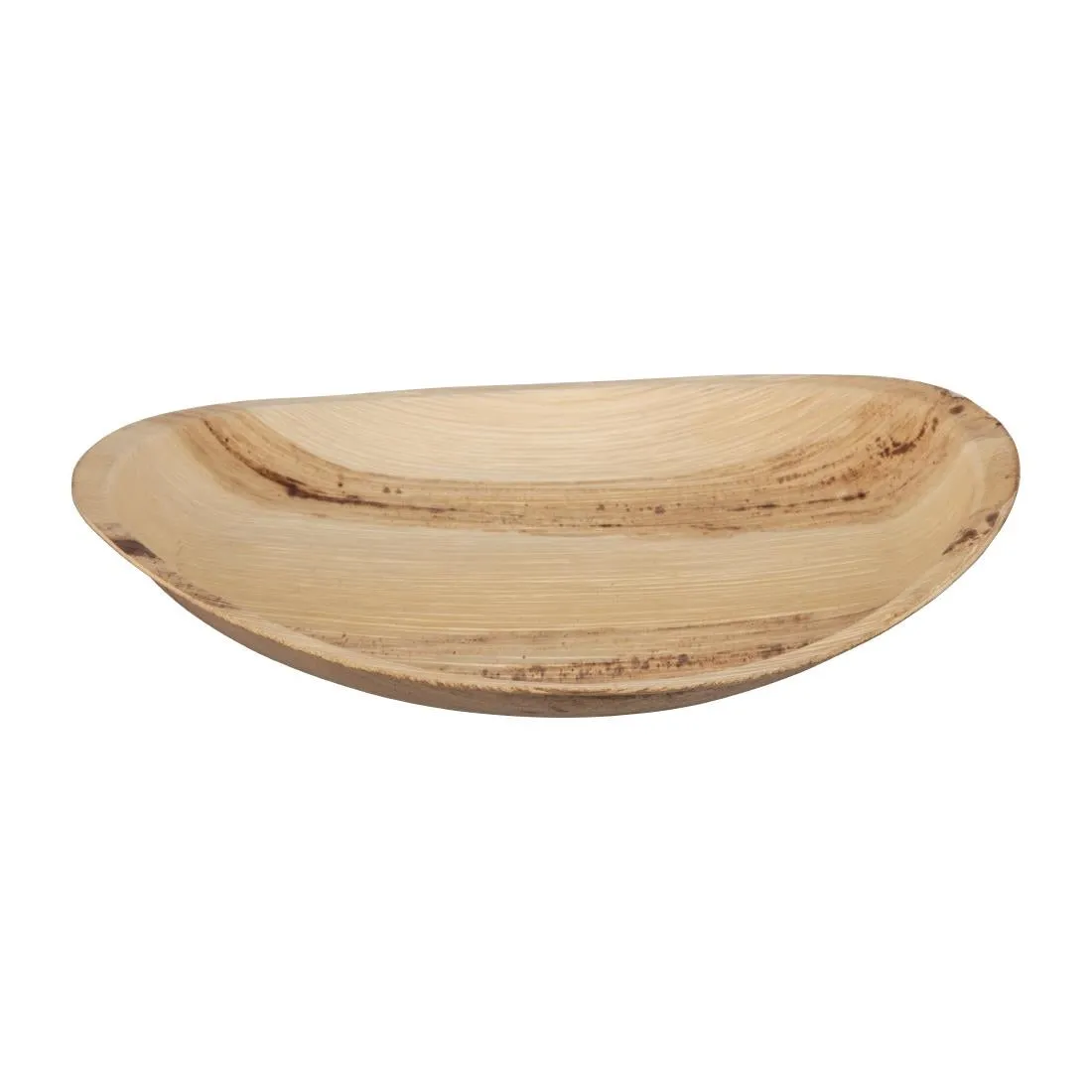 DK378 Fiesta Green Biodegradable Palm Leaf Plates Round 250mm (Pack of 100)