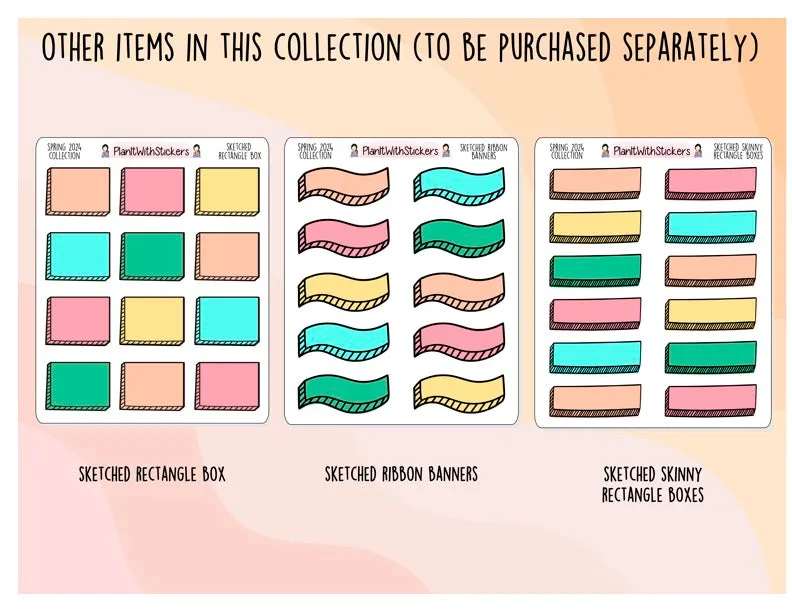 Doodle Scallop Quarter Box - Spring 2024 Colours