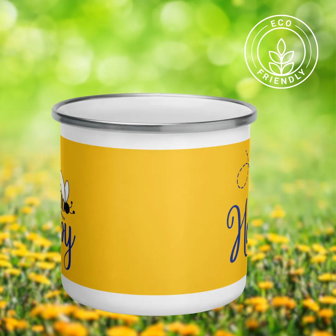 Enamel Mug, Be Happy