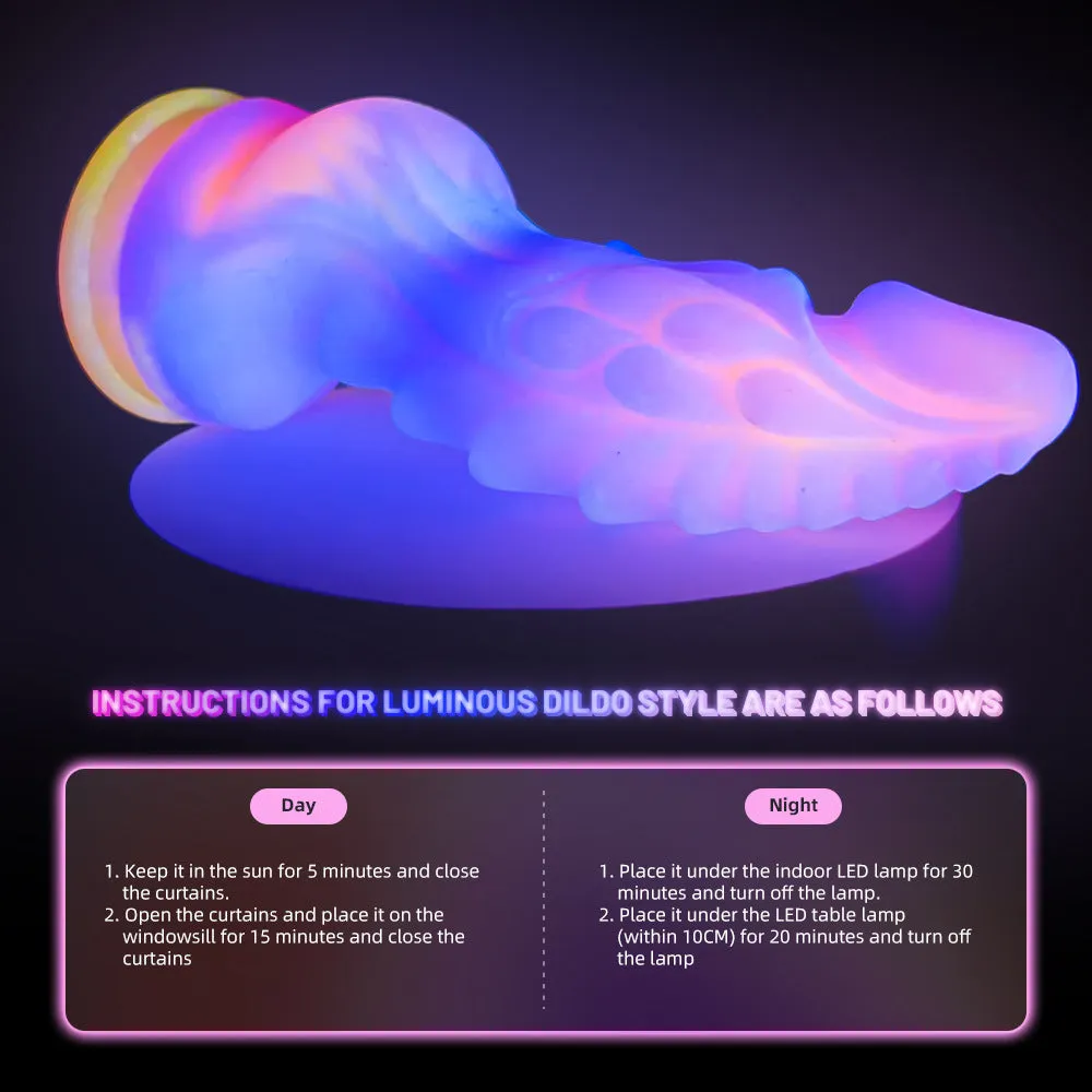 Fake Penis Luminous Multi Color Dildo