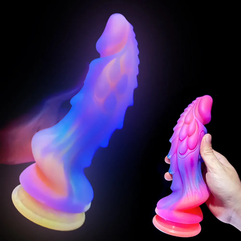 Fake Penis Luminous Multi Color Dildo