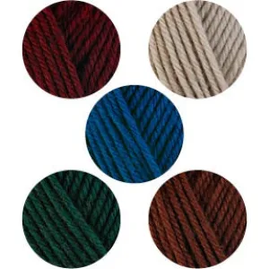 Farben Kit (Knit: Sour Cherry 33145,  Oat 3305, Lake 3364, Pine 33149 , Fox 3344)