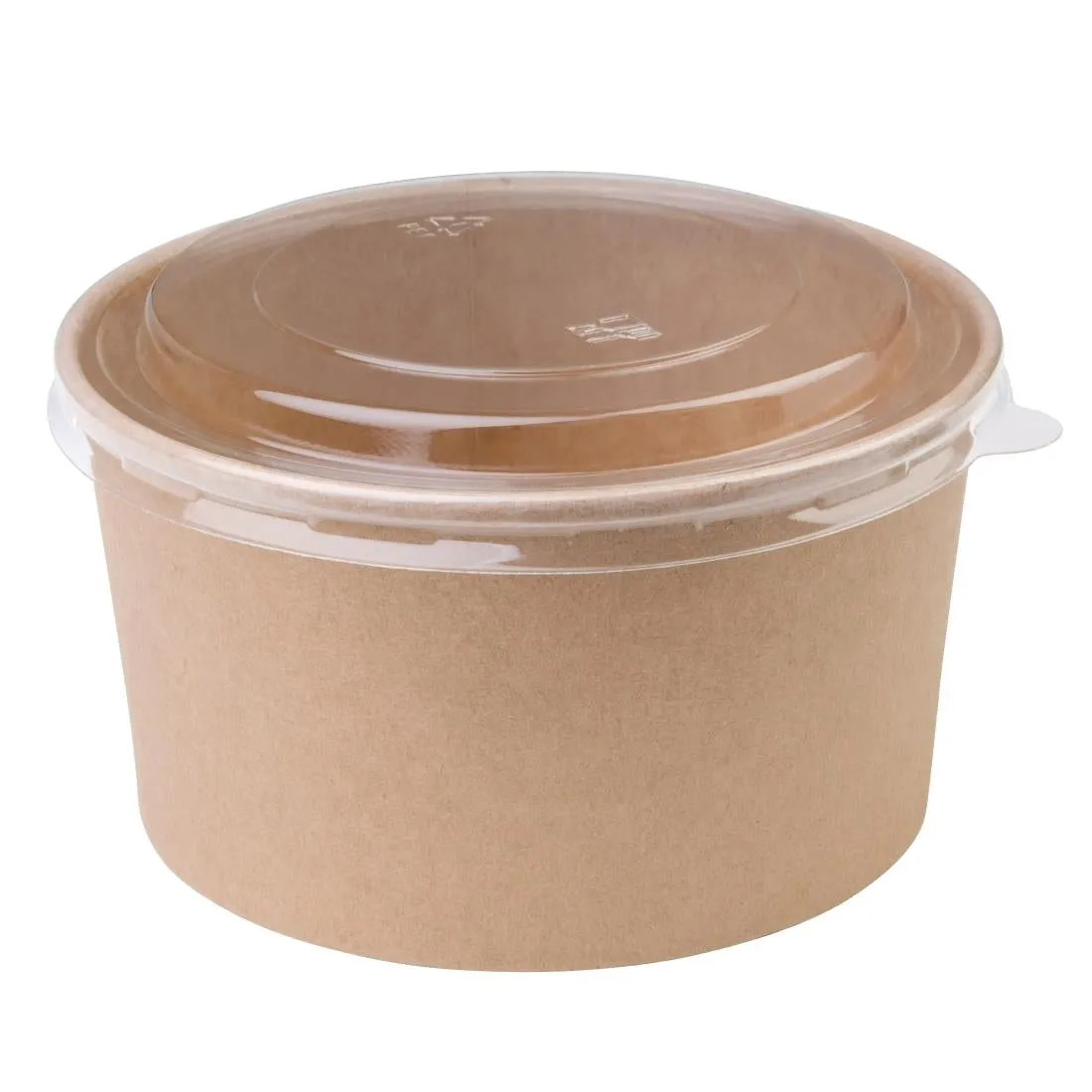 FB198 Fiesta Green Compostable Round Kraft Salad Bowls 1000ml / 35oz (Pack of 300)