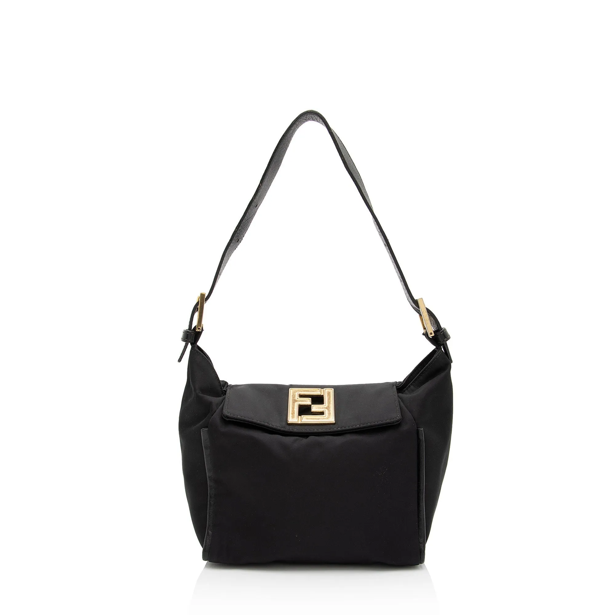 Fendi Vintage Nylon FF Small Flap Bag (SHF-SS6oIw)