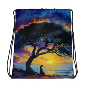 Gleaming Serenity Drawstring bag