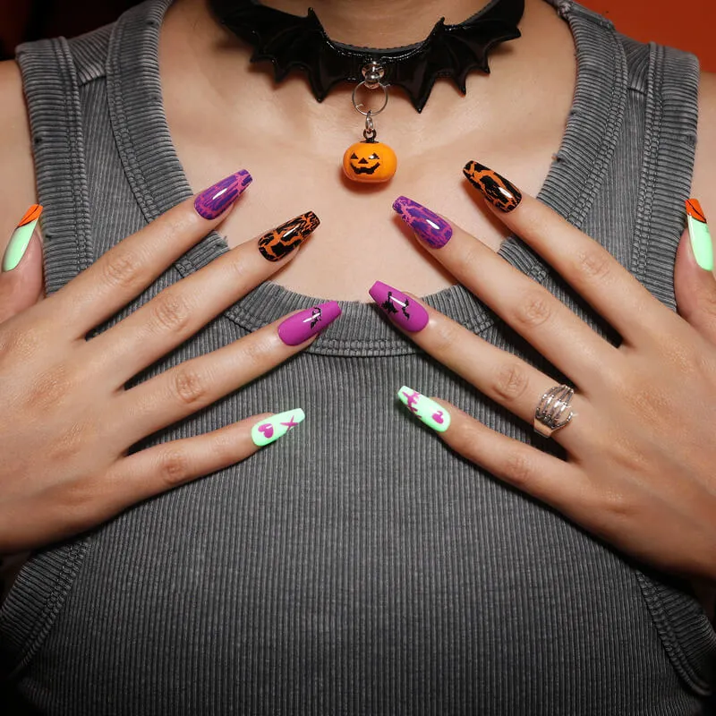 Halloween Cracked Nail Polish Mini Set & PleaSCENT Removal Plus Liquid Duo