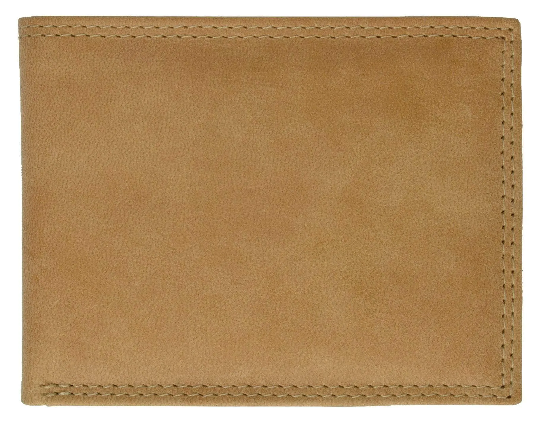 Hunter Series Mens Leather Card Holder Bifold Wallet HU 1310
