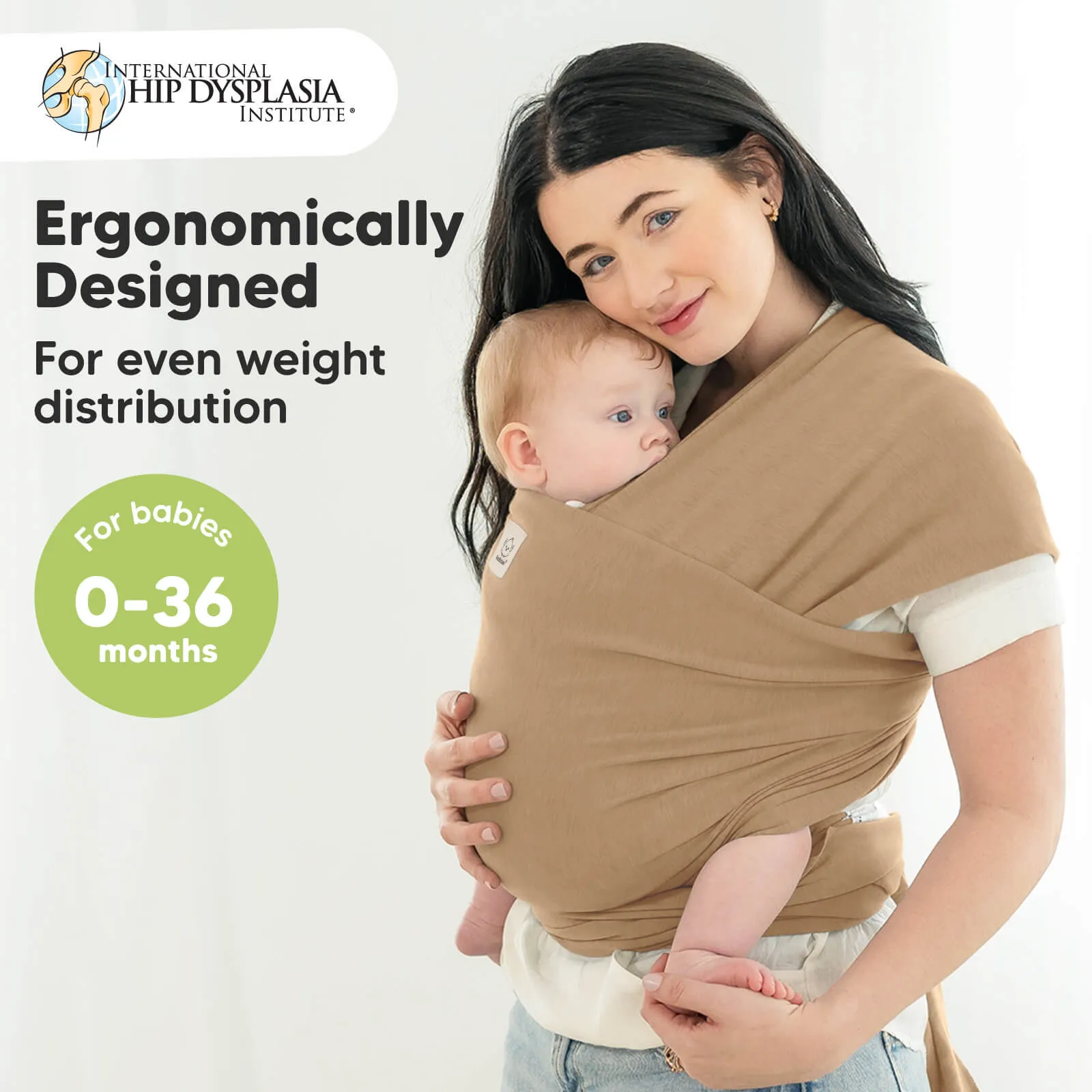 KeaBabies Original Wrap Carrier (Warm Hearth)