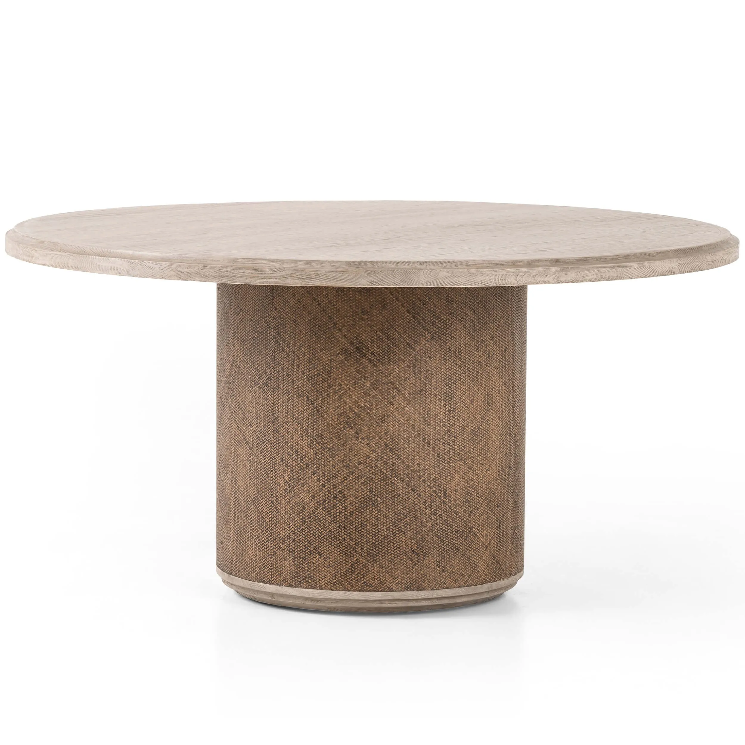 Kiara Round Dining Table, Weathered Blonde