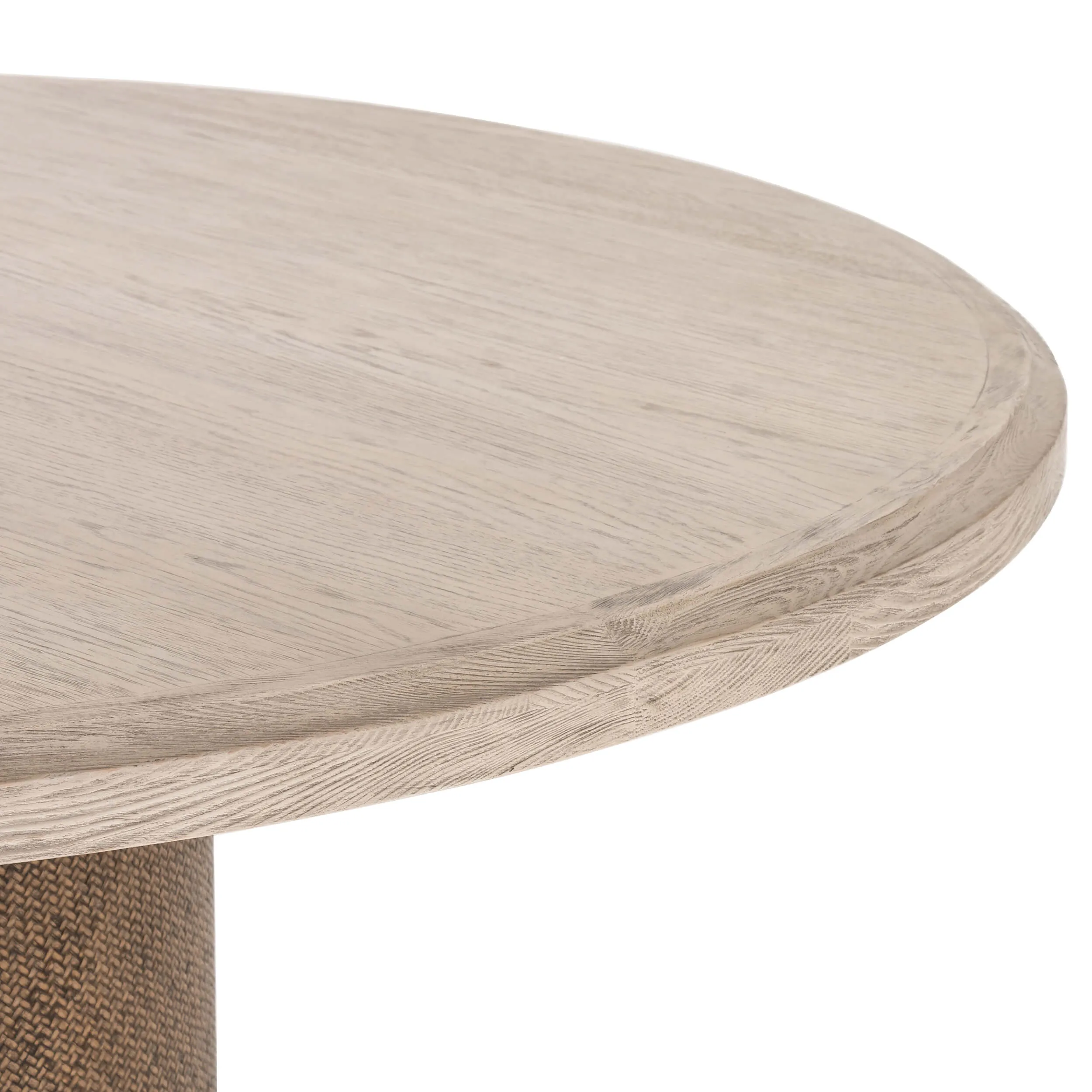 Kiara Round Dining Table, Weathered Blonde