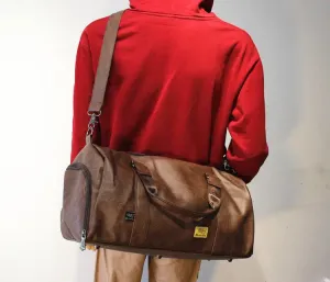 Large Crossbody Leather Gym Bag