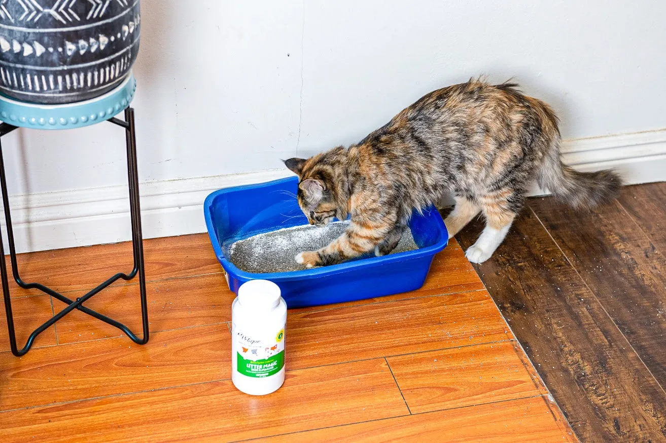 Litter Magic Odor Eliminator: Safe & Non-Toxic Green Chemistry Formula, Extends Litter Life, Kills Strong Odors Fast, for Cats