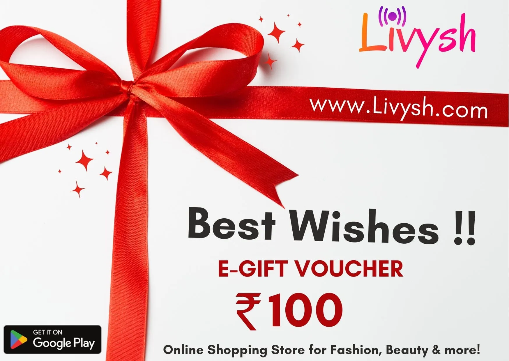 Livysh e-Gift Card Rs.100