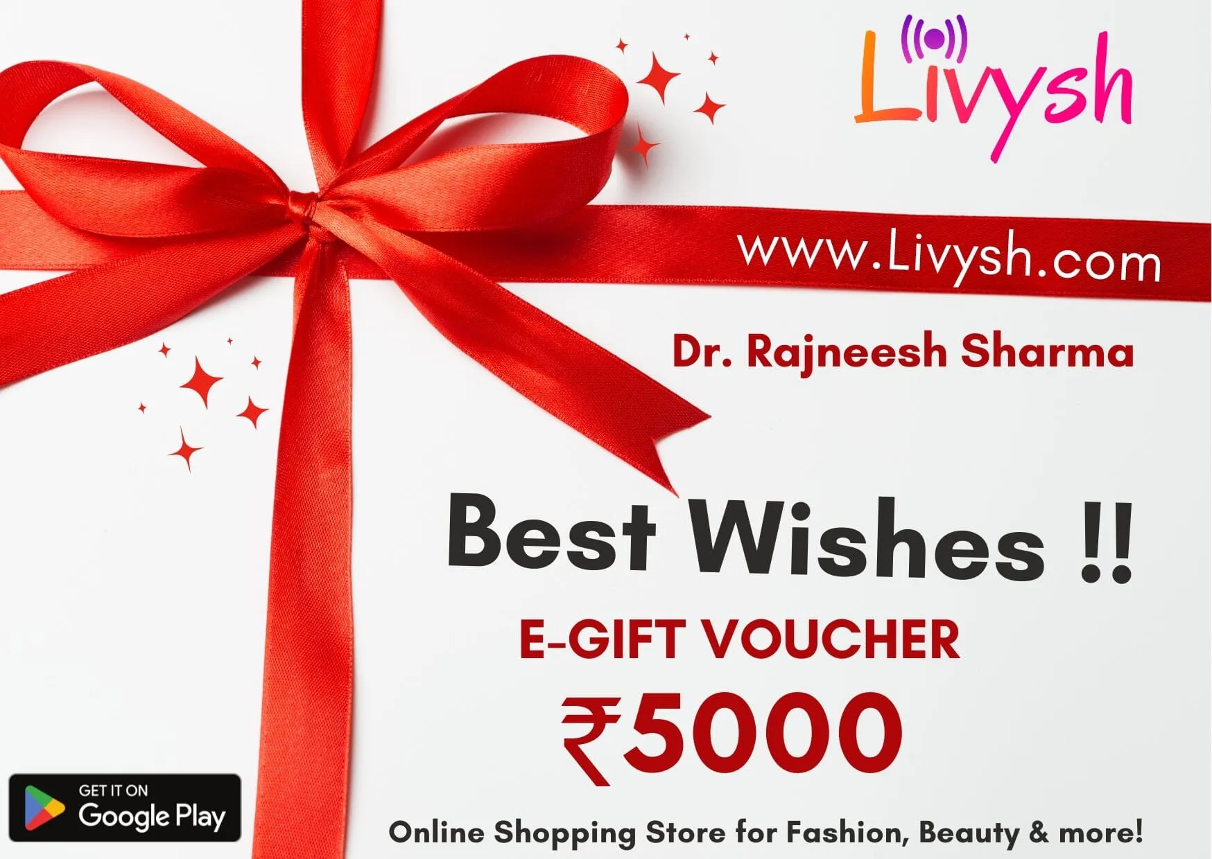 Livysh e-Gift Card Rs.5000
