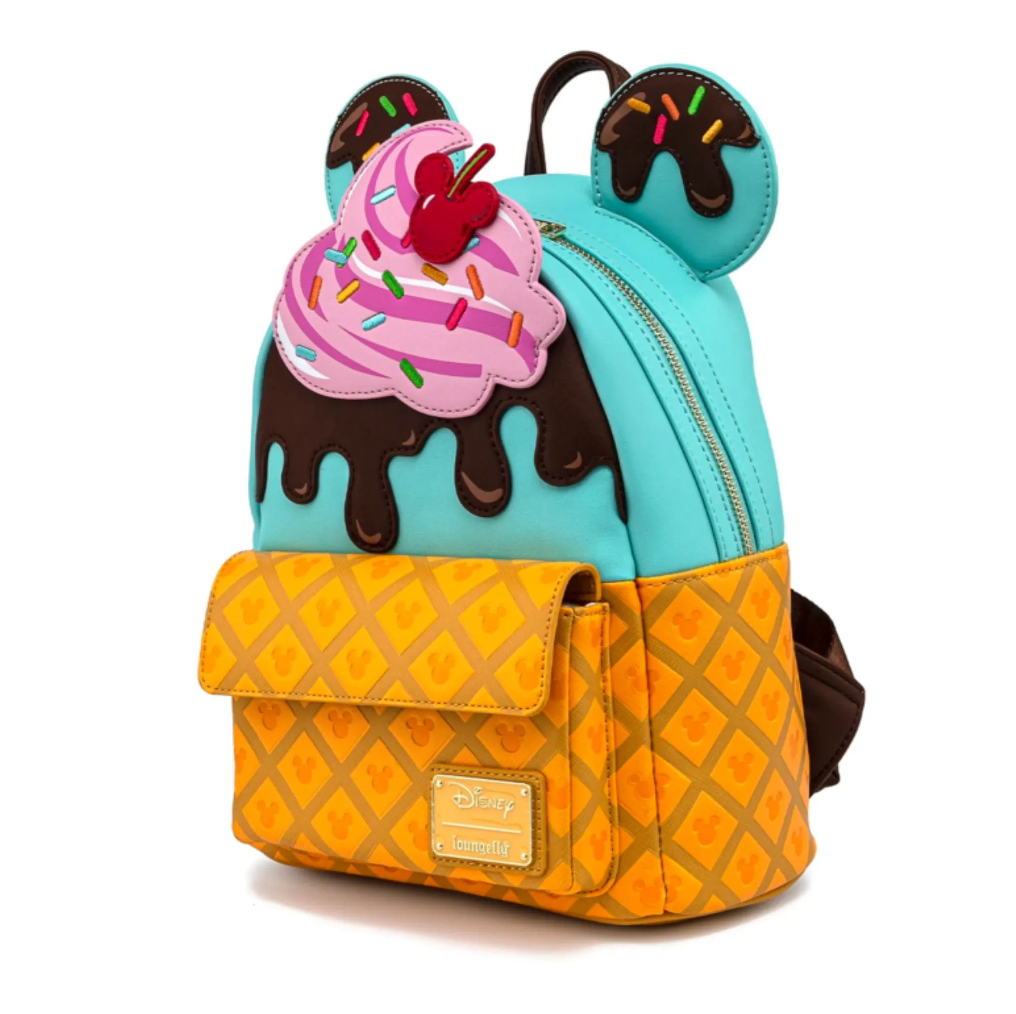 Loungefly x Disney  Mickey & Minnie Mouse Sweet Treats Ice Cream Sundae Mini Backpack