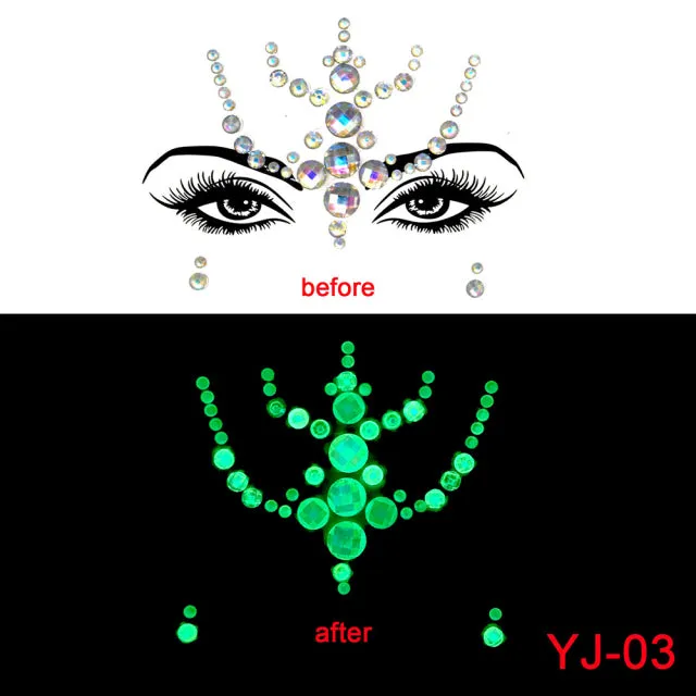 Luminous Face Gems