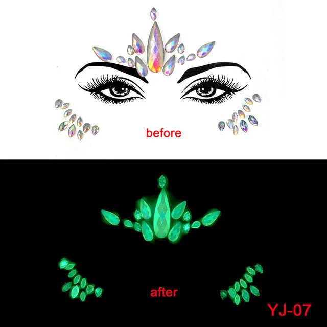 Luminous Face Gems