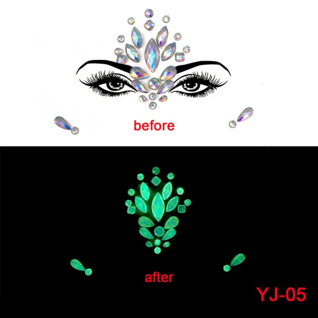 Luminous Face Gems