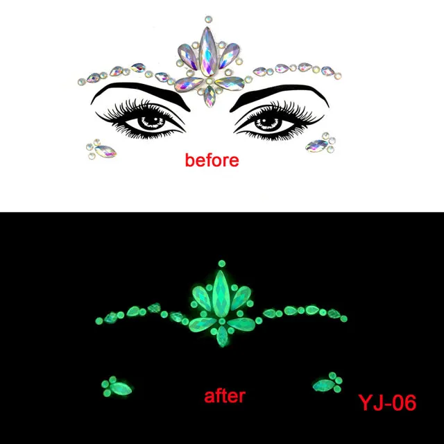 Luminous Face Gems