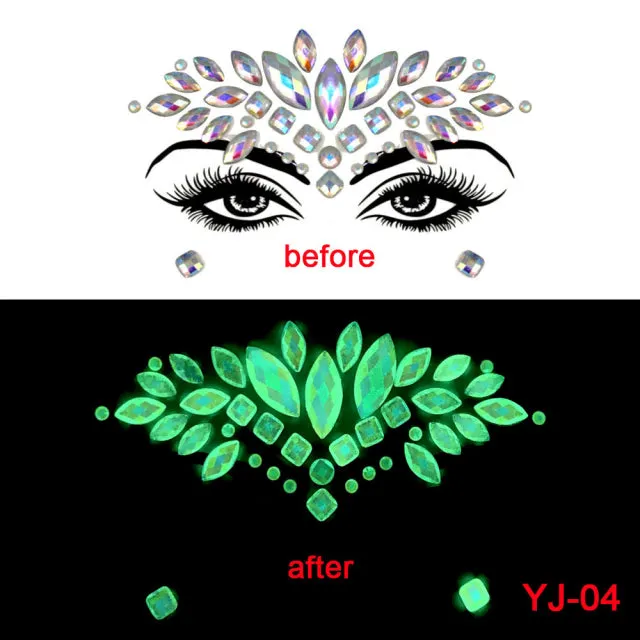 Luminous Face Gems