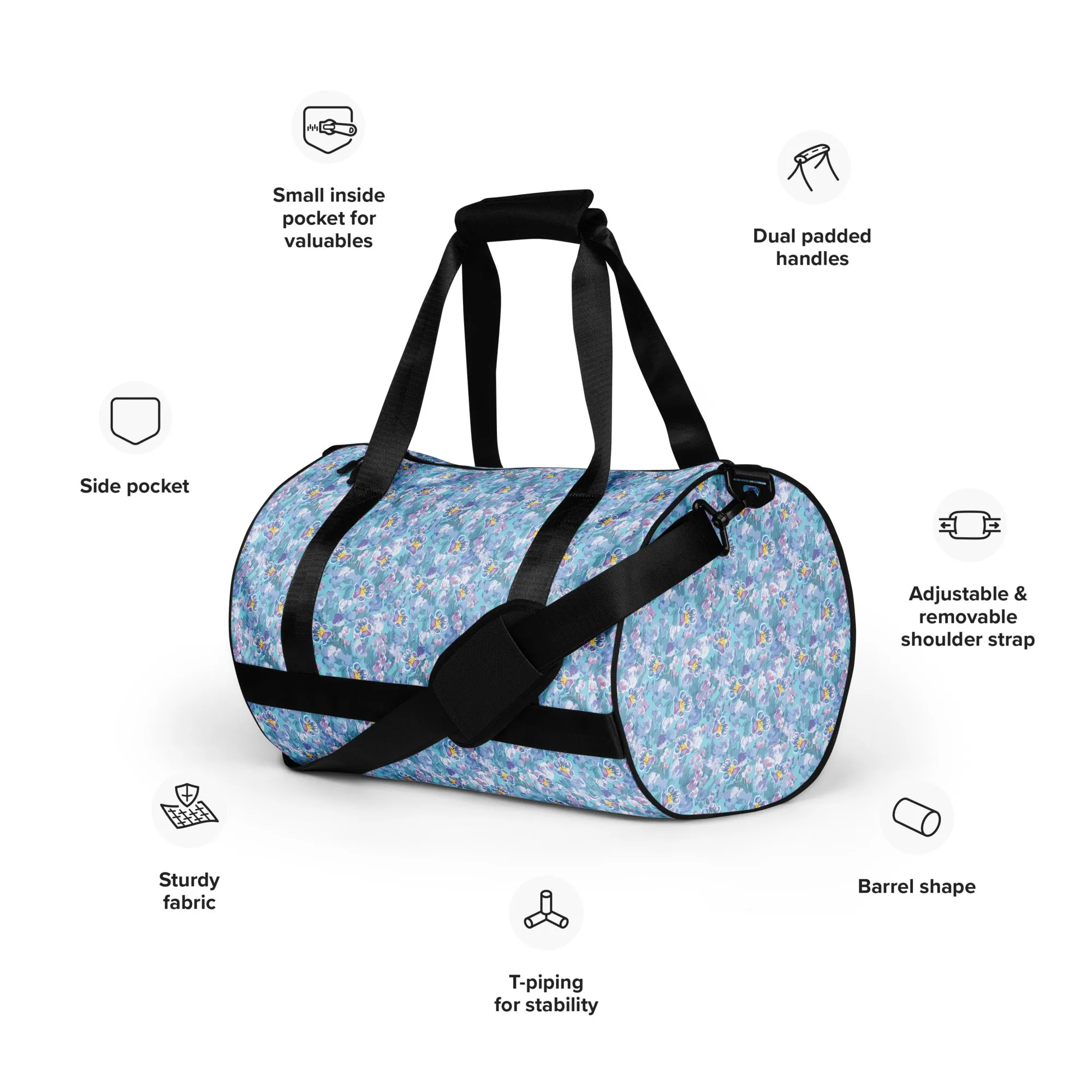 Marble Paw Garden Duffel Bag