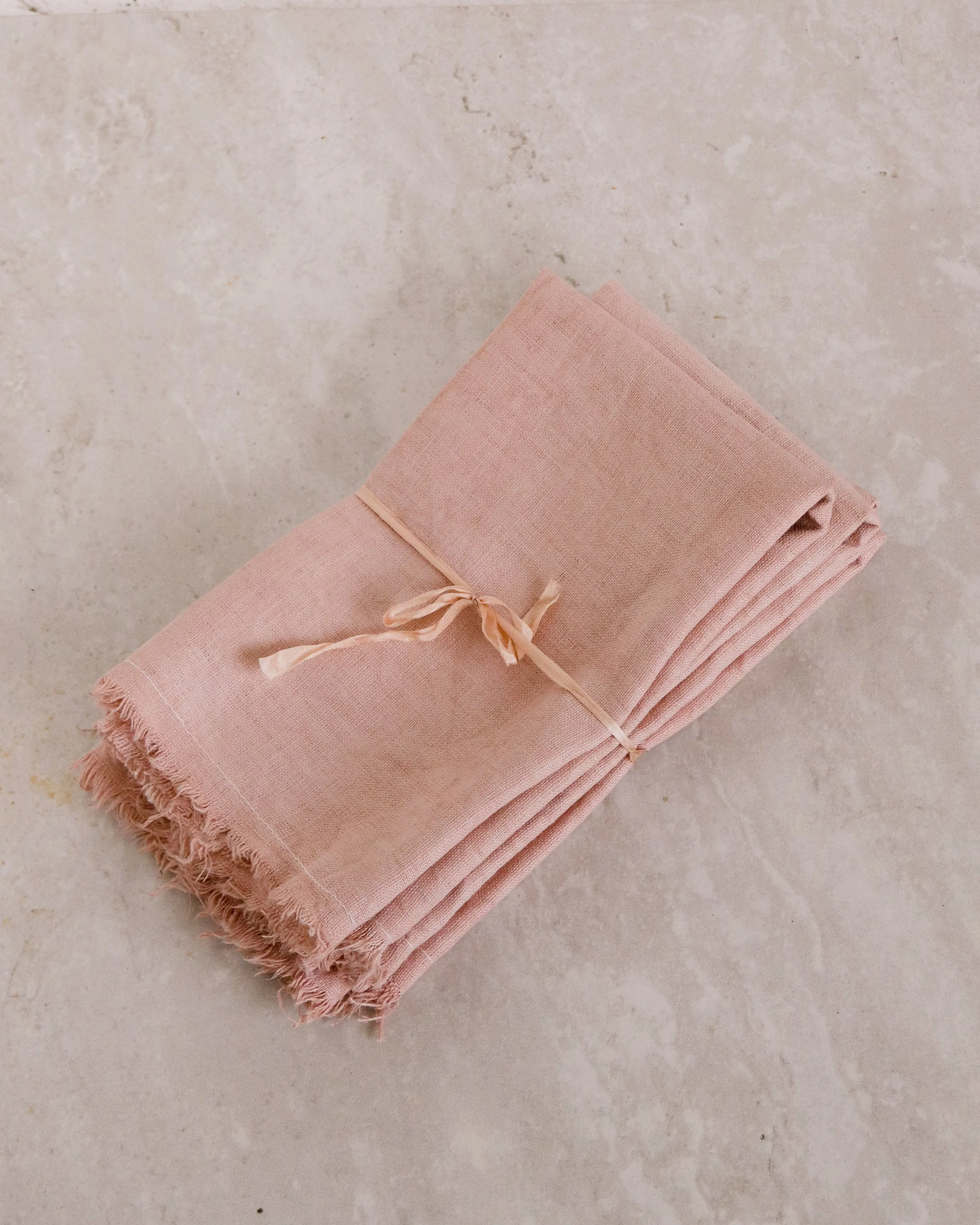 Mauve Linen Napkin Set
