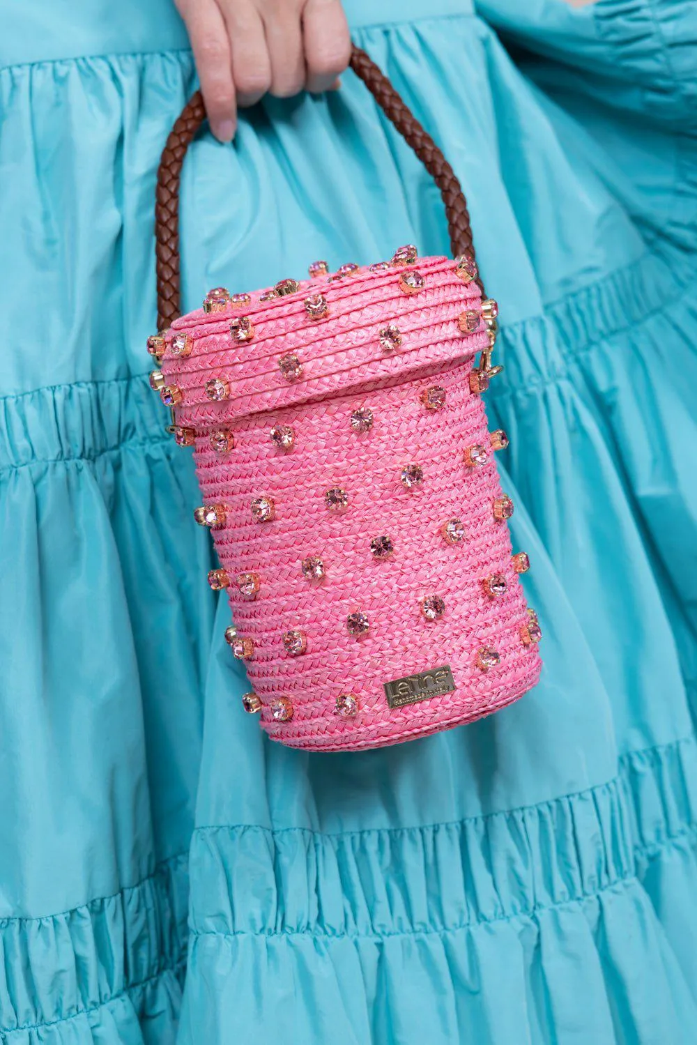 Mini Cylinder Mono Bag - Light Rose