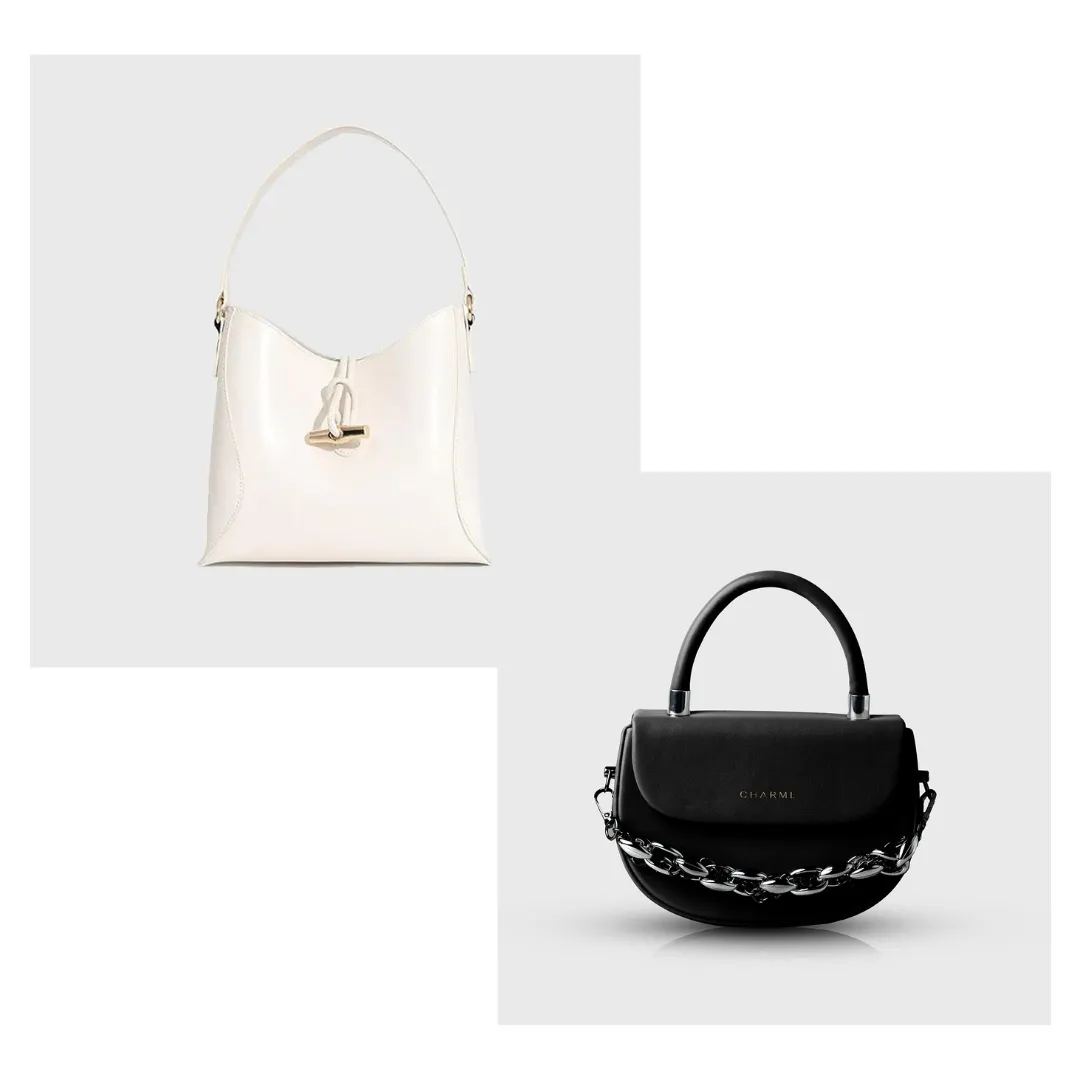 Mini Flirty Bag (White)   Crossbody Mini Bag (Black)