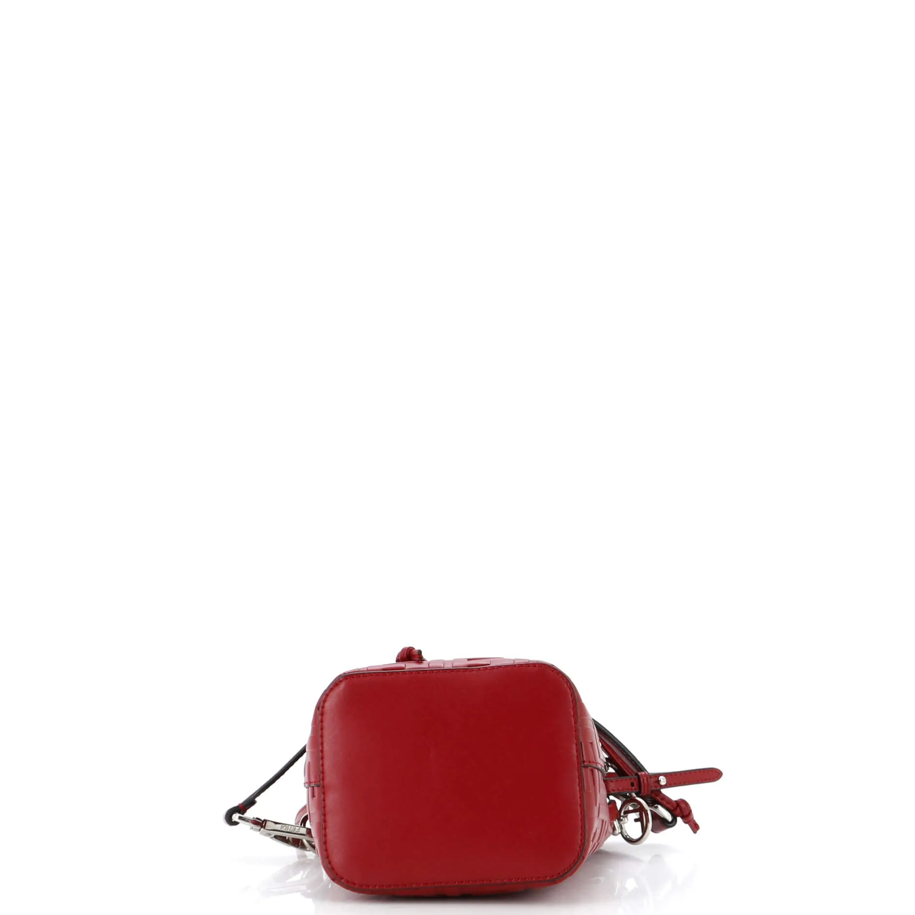 Mon Tresor Bucket Bag Zucca Embossed Leather Mini