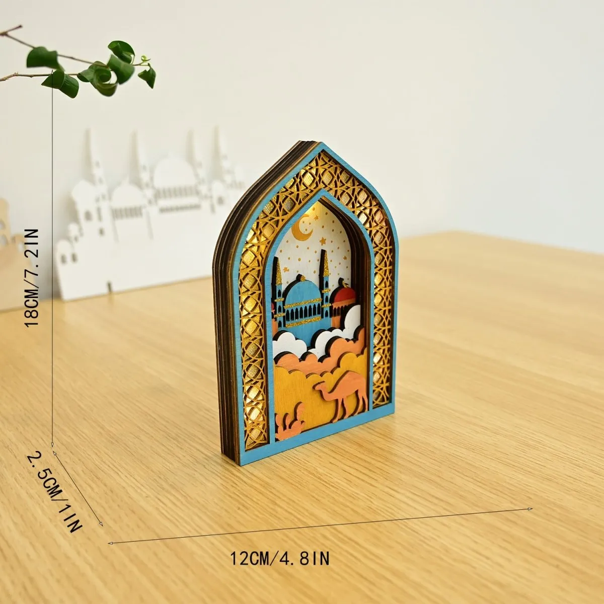 MR064 Wooden Luminous LED Creative Decorations