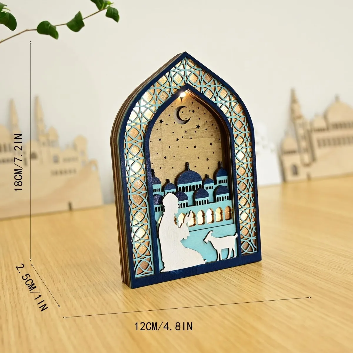MR064 Wooden Luminous LED Creative Decorations