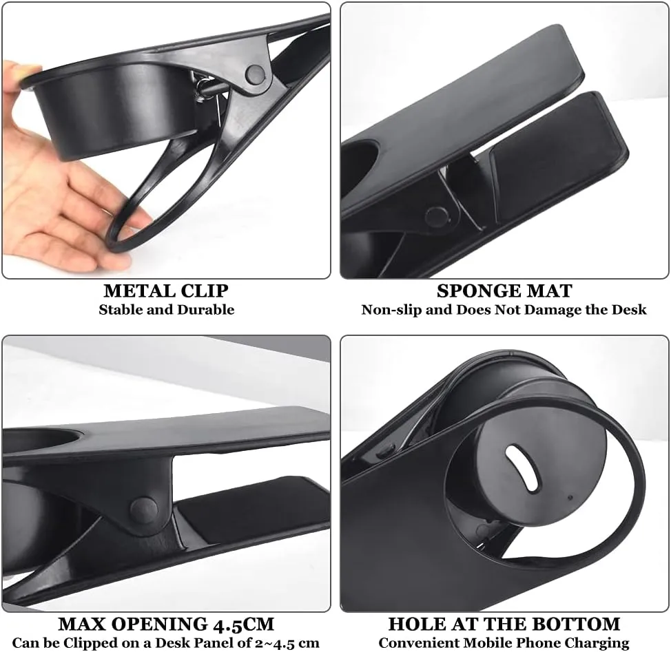 Multi-Functional Side Table Cup Clamp Holder