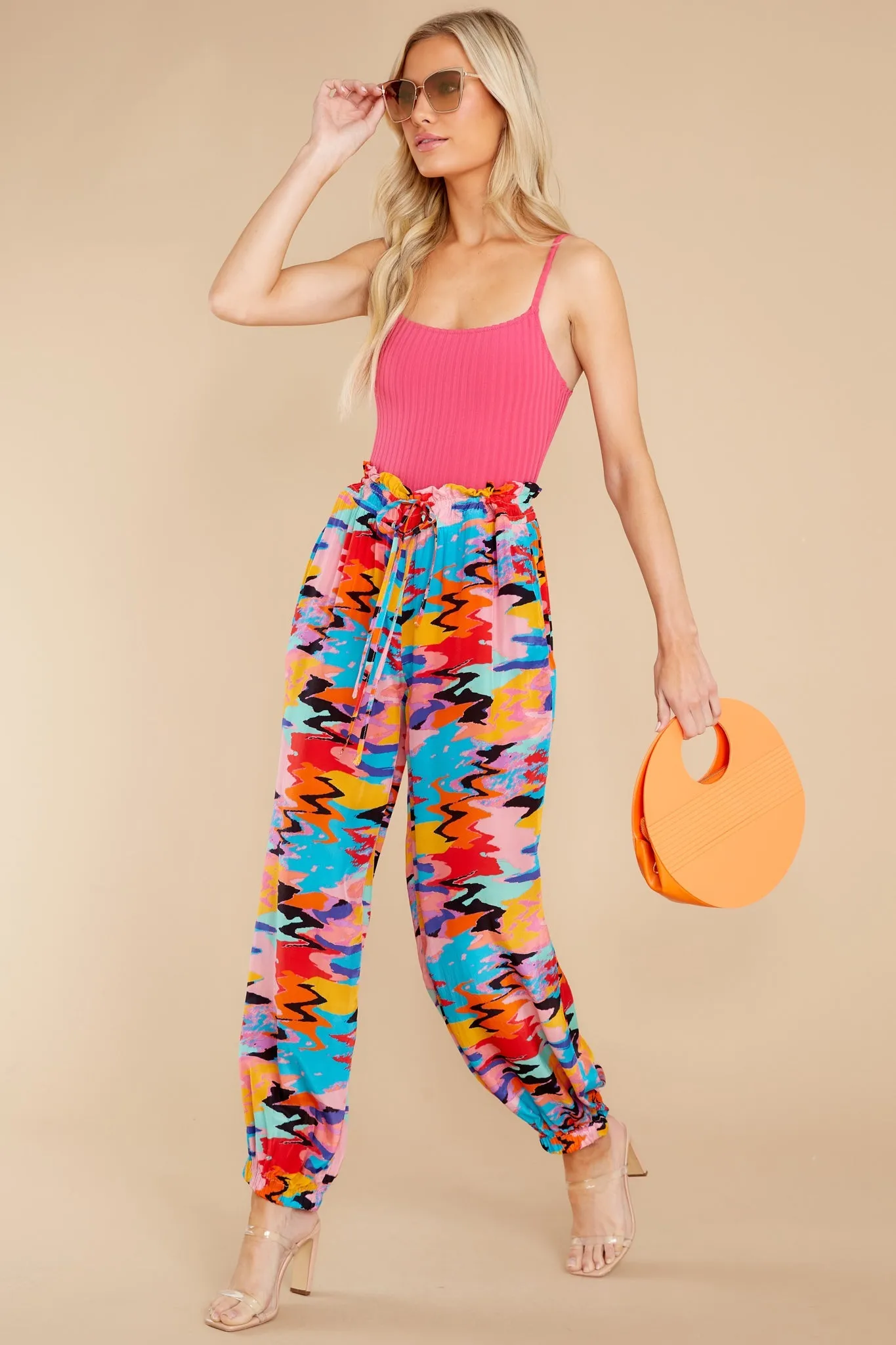 Nina Belt Solid Rib Orchid One Piece Swimsuit