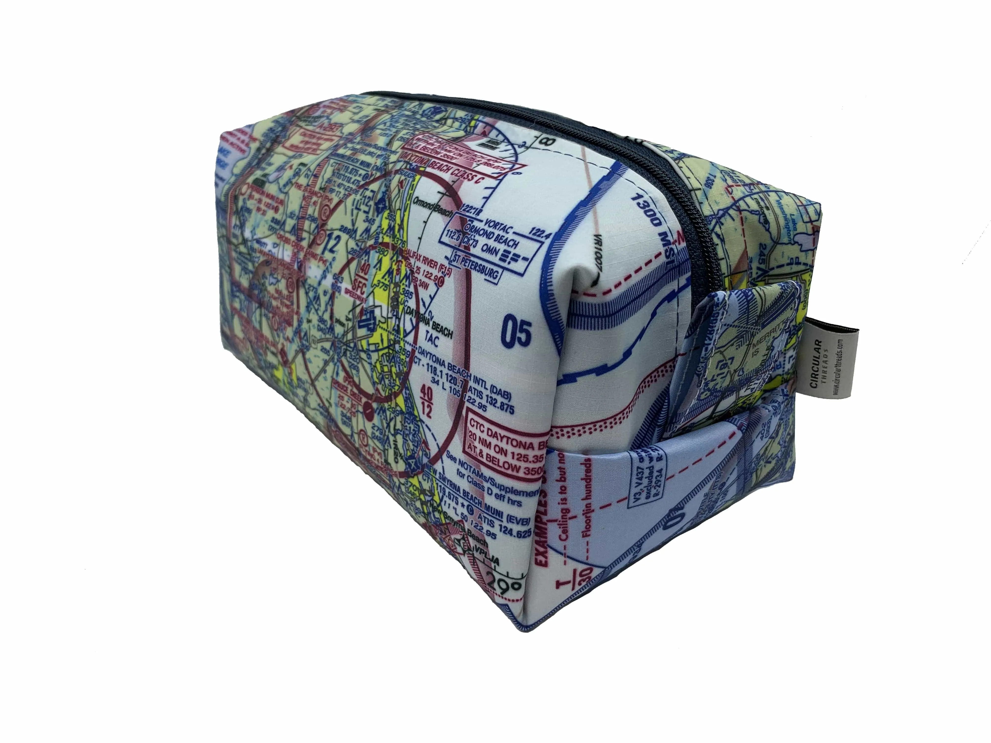 Pilot Dopp Kit & Toiletry Bag - Choose your VFR Sectional Chart